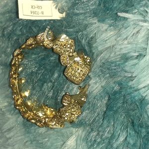 Vintage Styles Bracelet, Gold, Rhinestones